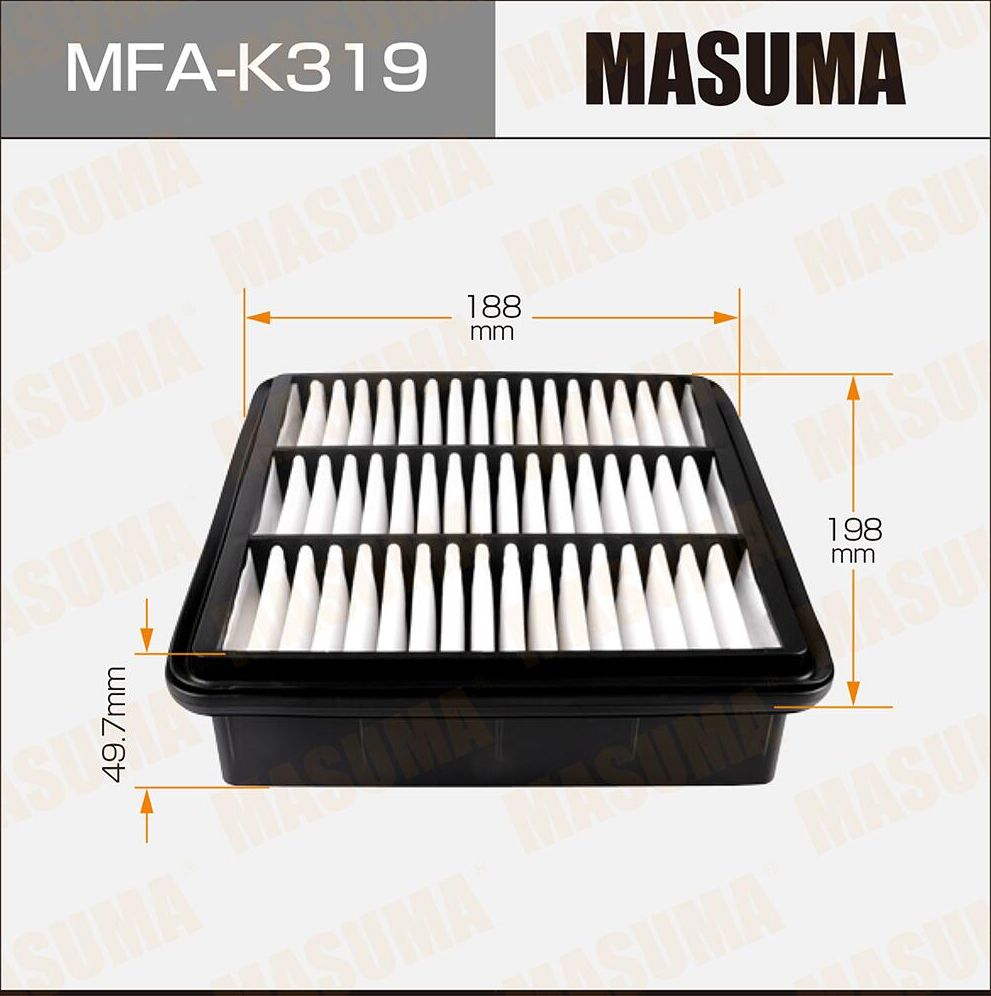 Воздушный фильтр Masuma. Артикул MFA-K319