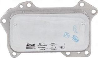 Радиатор масляный (маслоохладитель) для двигателя Nissens (алюминий) для Mercedes-Benz GLC Coupe I (C253) 2019-2026. Артикул 91446