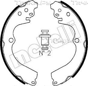 Тормозные колодки Metelli задние для Subaru Impreza II 2000-2007. Артикул 53-0383