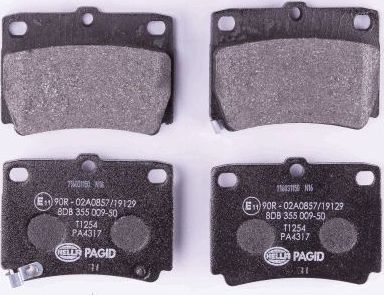 Тормозные колодки Hella. Артикул 8DB 355 009-501