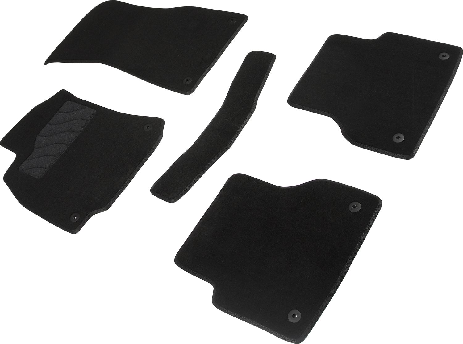 Коврики текстильные Seintex на нескользящей основе для салона Audi A6 C8 2018-2026. Артикул 90303