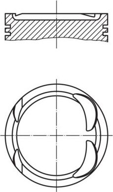 Поршневая група Mahle. Артикул 021 PI 00117 000