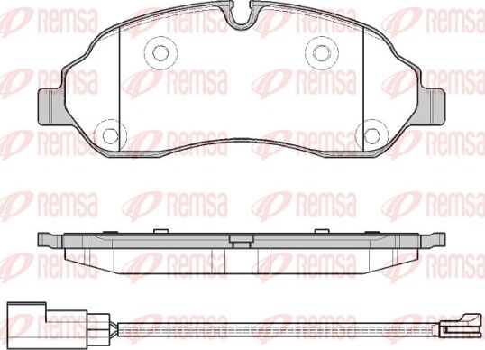 Тормозные колодки Remsa. Артикул 1602.02