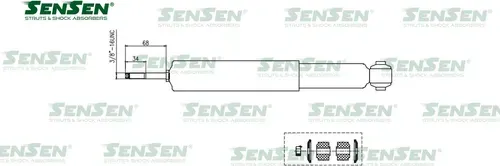 Амортизатор_задний OMODA C5 1.6 л. 150 л/с DCT7 (Sensen). Артикул 12130567
