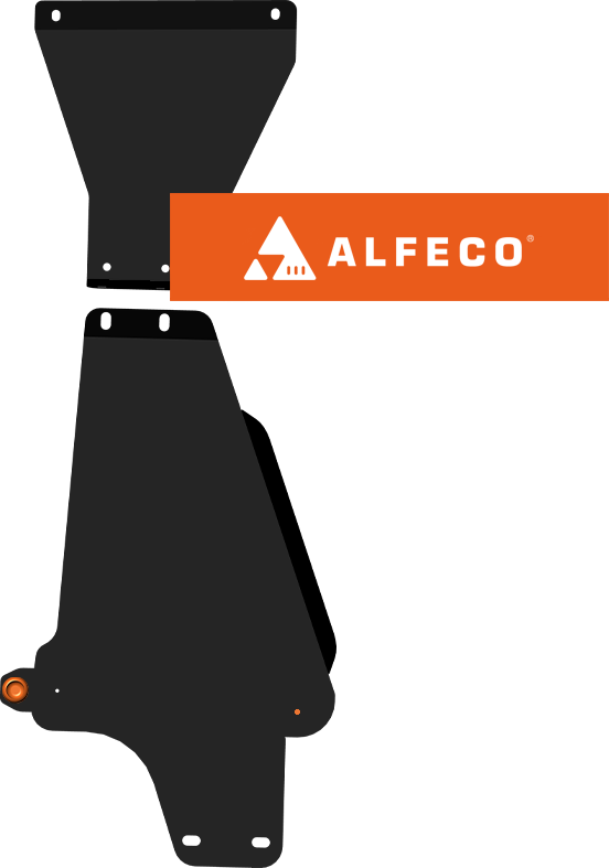 Защита Alfeco для КПП и раздатки Lada Niva Travel 2021-2026. Артикул ALF.03.08. Артикул ALF.03.08