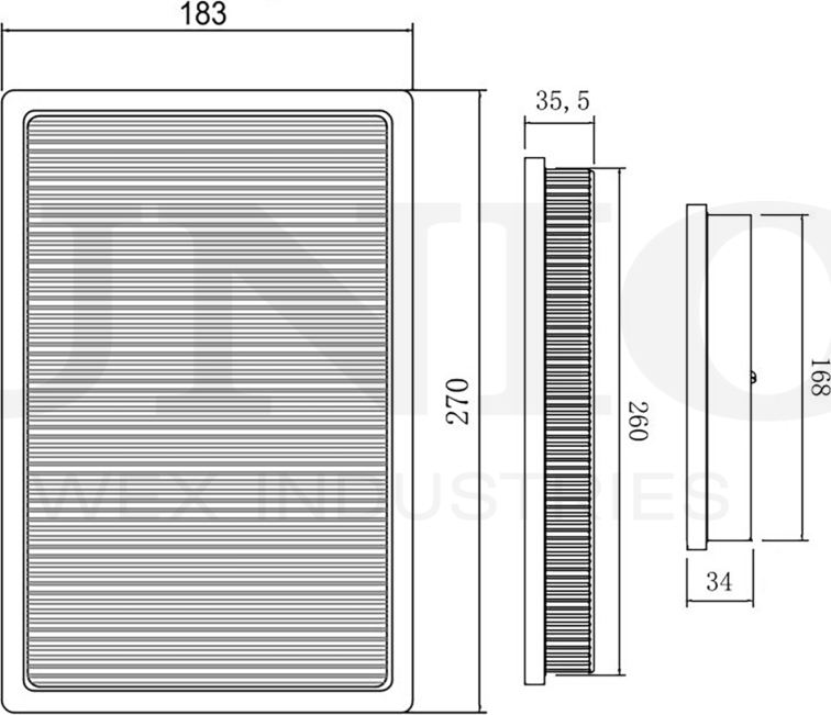Фильтр воздушный (Unio). Артикул FLT-10219