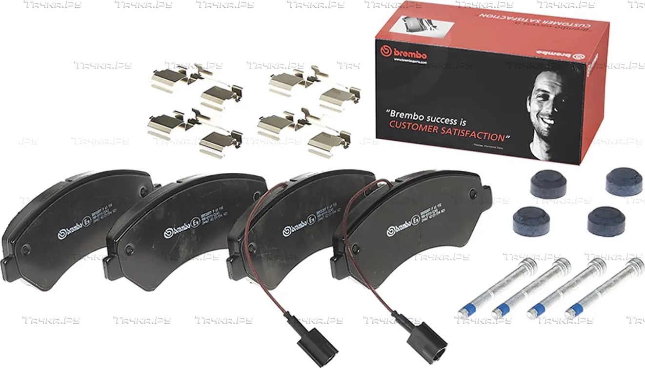 Тормозные колодки Brembo передние для Fiat Ducato III 2006-2026. Артикул P 61 118