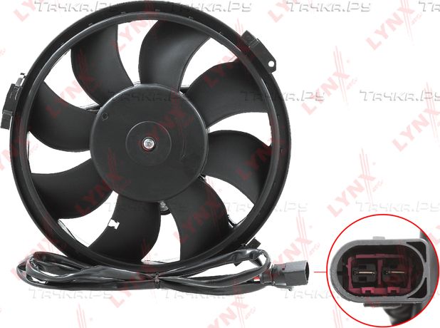 Вентилятор радиатора двигателя LYNXauto для Volkswagen Passat B5 1996-2005. Артикул RF-1111