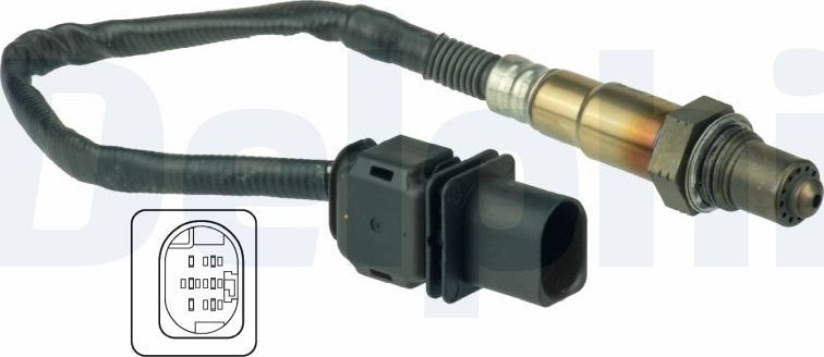Лямбда-зонд (кислородный датчик) Delphi. Артикул ES20554-12B1