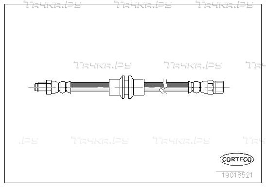 Тормозной шланг Corteco передний передний для Volvo 460 1988-1996. Артикул 19018521