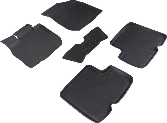 Коврики резиновые Seintex с высоким бортиком для салона Renault Duster I 2010-2015. Артикул 82718