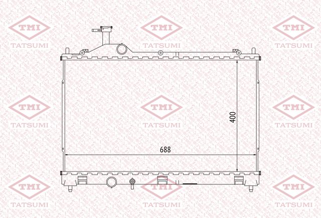 Радиатор охлаждения (Tatsumi). Артикул TGA1105