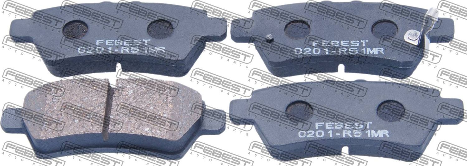Тормозные колодки Febest. Артикул 0201-R51MR