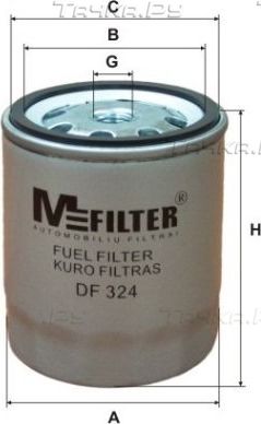 Топливный фильтр MFilter для Mercedes-Benz T2 II 1986-1989. Артикул DF 324