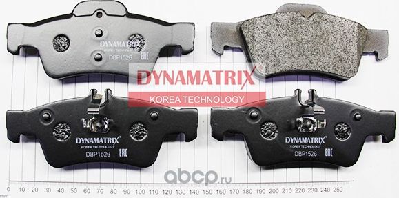 комплект колодок для дисковых тормозов (Dynamatrix-Korea) Dynamatrix-Korea. Артикул DBP1526