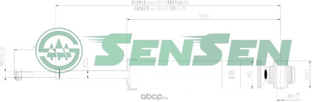 32130392 Амортизатор зад. газ Nissan MURANO (Sensen). Артикул 32130392