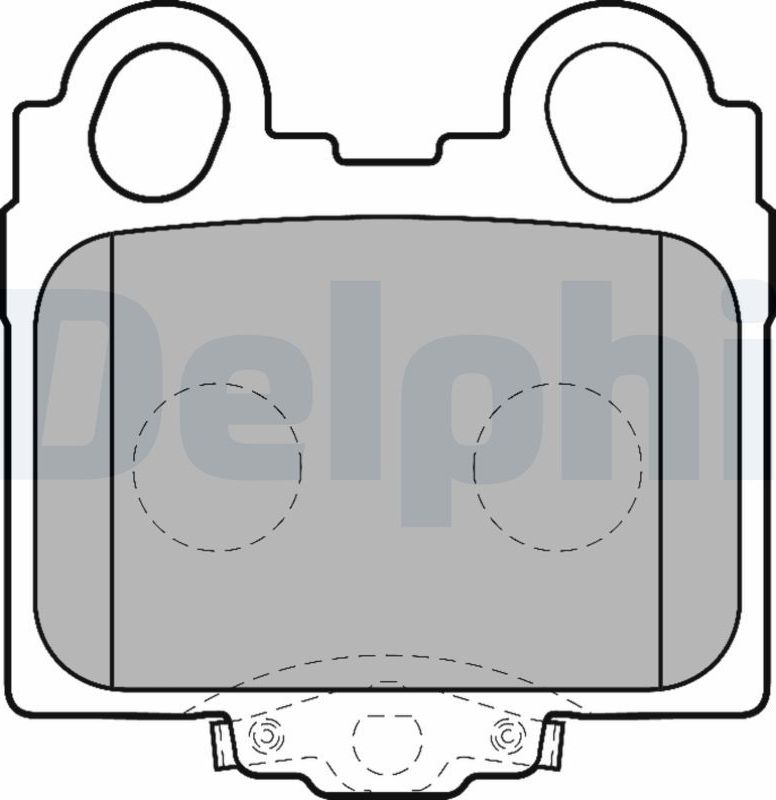 Тормозные колодки Delphi (Low-Metallic). Артикул LP1510