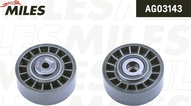 Направляющий (ведущий) ролик приводного поликлинового ремня Miles верхний для Mercedes-Benz E-Класс II (W210, S210) 1997-2003. Артикул AG03143