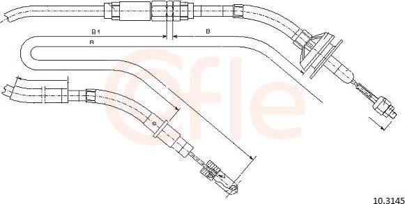 Трос сцепления Cofle. Артикул 10.3145