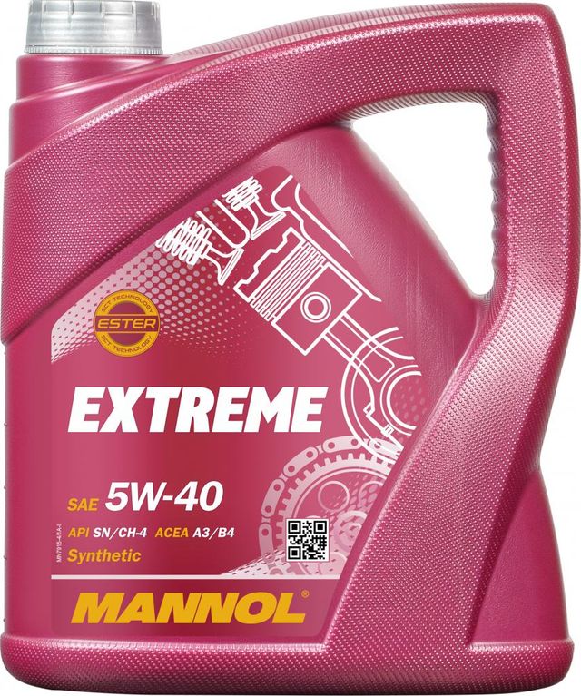 Масло моторное EXTREME 5w40 (4л) (Mannol). Артикул 1021