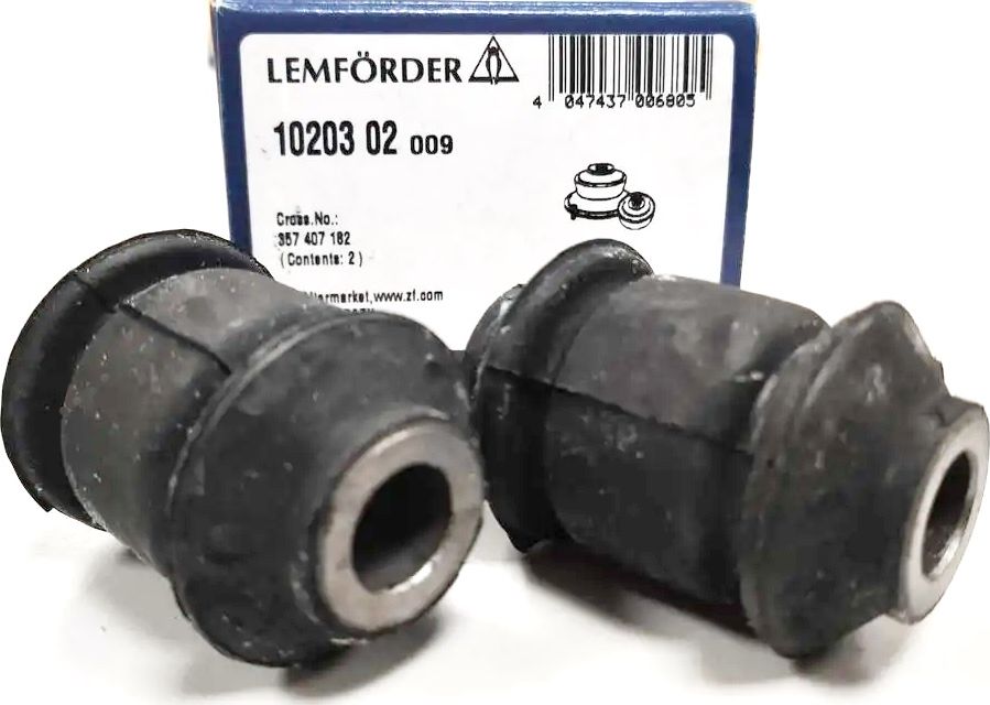 Сайлентблок переднего рычага подвески Lemforder передний правый/левый для Audi A3 I (8L) 1996-2003. Артикул 10203 02