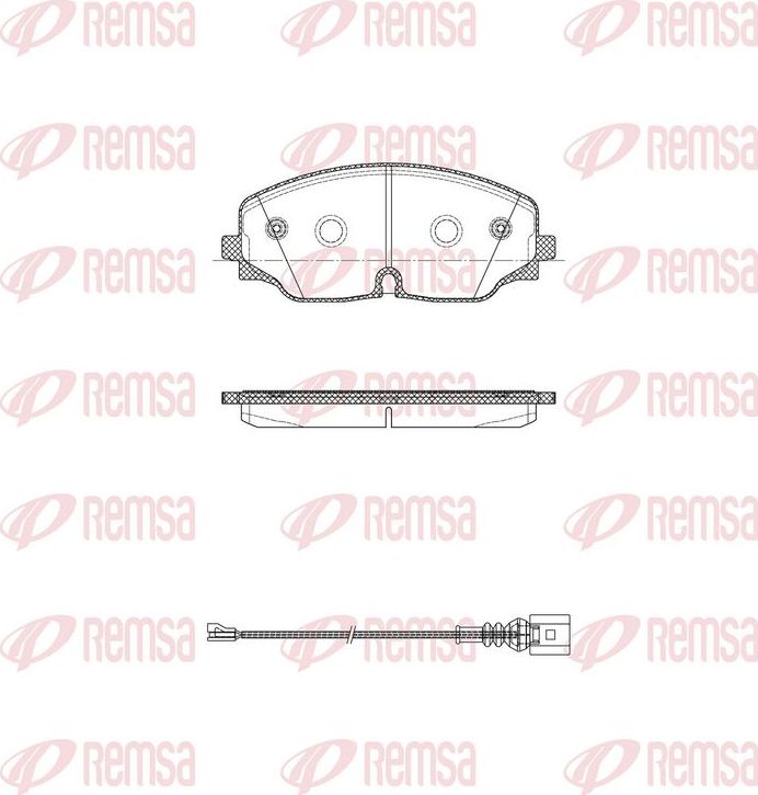 Тормозные колодки Remsa. Артикул 1770.01