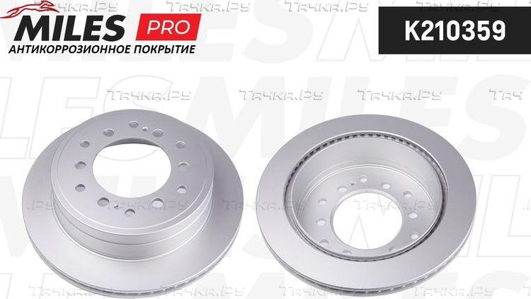 Тормозной диск Miles задний для Toyota Sequoia I 2000-2007. Артикул K210359