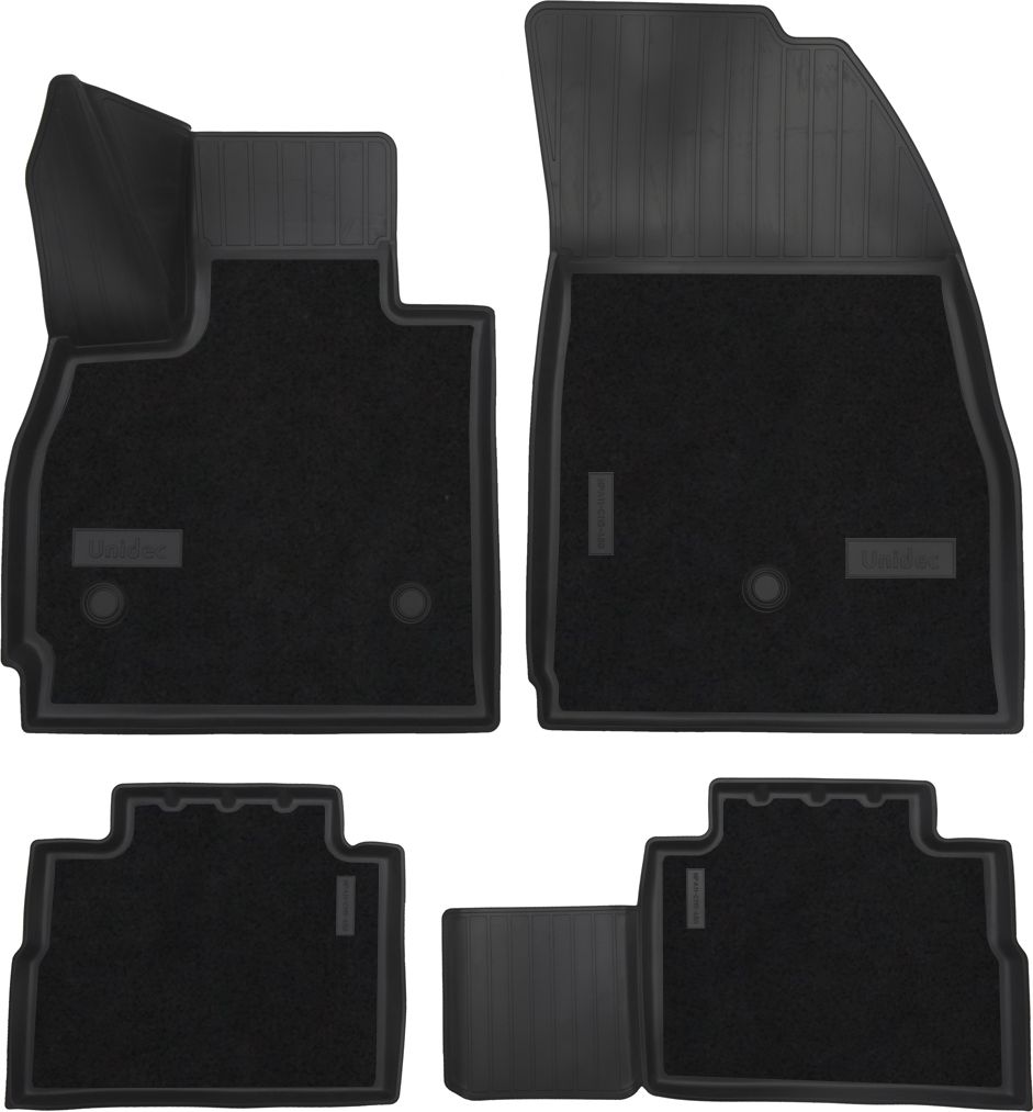 Коврики комбинированные 3D Норпласт для салона Exeed RX 2023-2026. Артикул NPA11-C115-460-CM-3