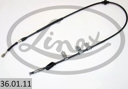 Трос ручника (тросик ручного тормоза) Linex. Артикул 36.01.11