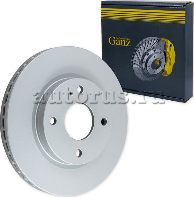 Диск тормозной передний с покрытием (Ganz). Артикул GIJ06205
