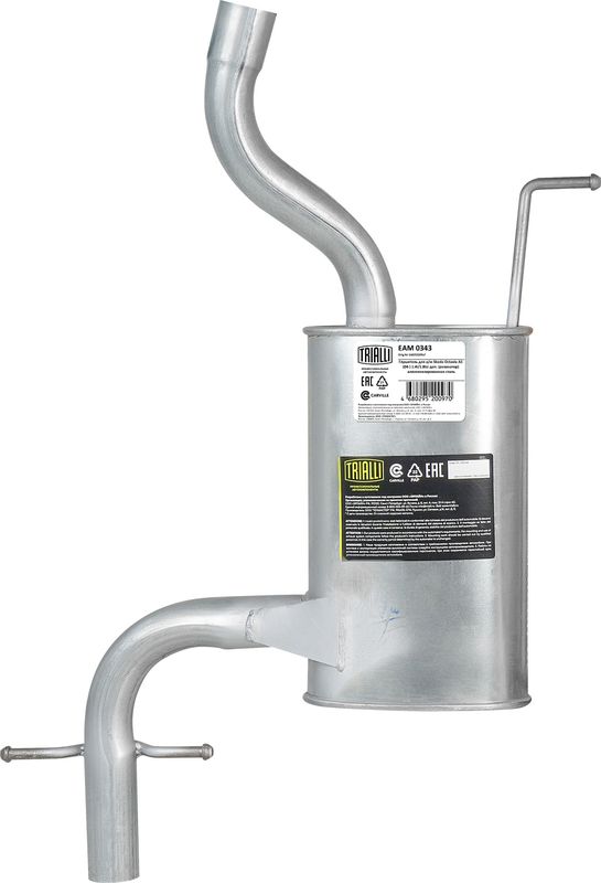 Глушитель (средняя часть) Trialli для Skoda Octavia A5 2004-2013. Артикул EAM 0343