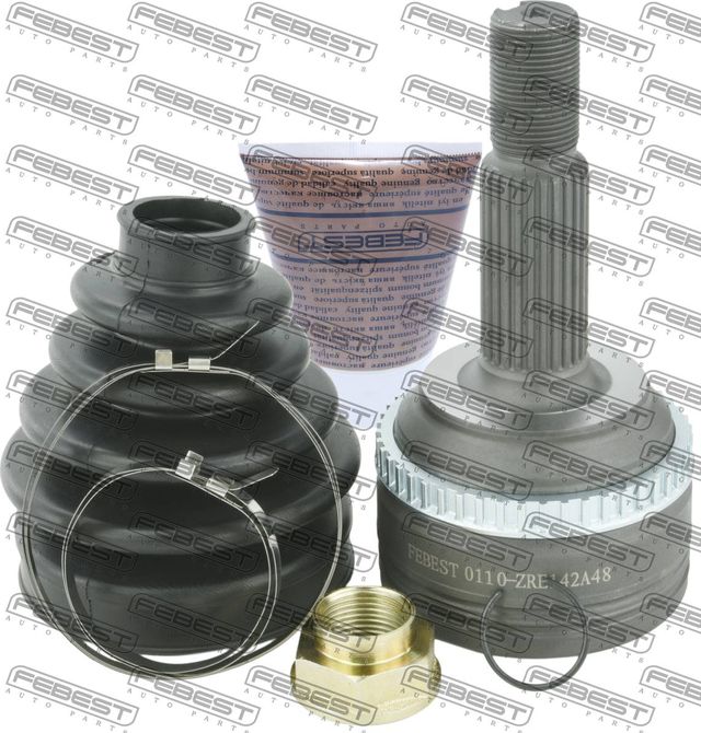 Шрус наружный (граната) Febest передний для Toyota Matrix II (E140) 2008-2014. Артикул 0110-ZRE142A48