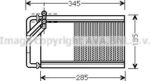 Радиатор отопителя (печки) AVA для Kia Carnival II 2006-2014. Артикул KA6125