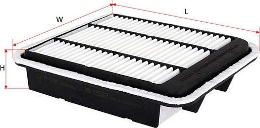 Воздушный фильтр Sakura. Артикул A-1080