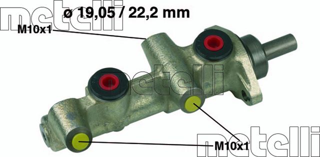 Тормозной цилиндр главный Metelli для Volvo 760 1982-1992. Артикул 05-0197