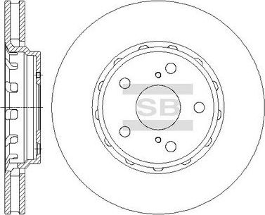 Тормозной диск Sangsin Hi-Q. Артикул SD4063