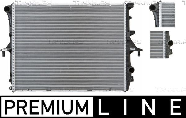 Радиатор охлаждения двигателя Mahle Premium для Audi Q7 I (4L) 2006-2015. Артикул CR 571 000P