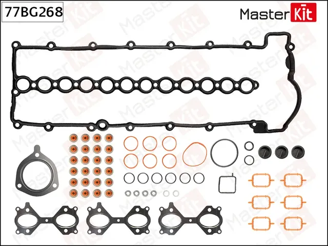Комплект прокладок ГБЦ BMW M57 (Master KIT). Артикул 77BG268
