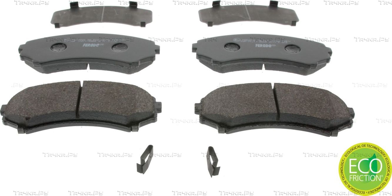 Тормозные колодки Ferodo Premier Eco Friction передние для Mitsubishi Pajero IV 2006-2026. Артикул FDB1603