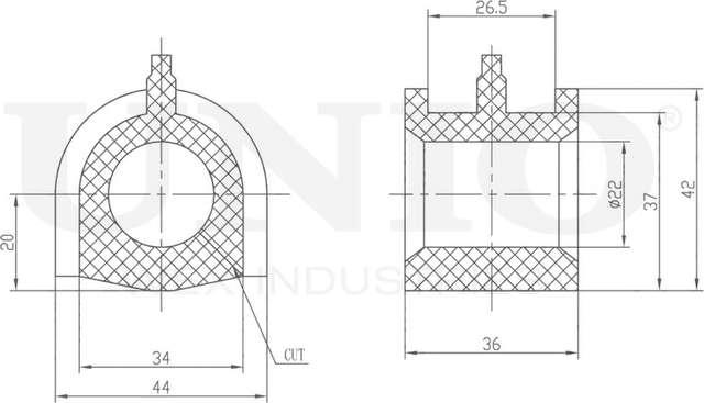 Втулка стабилизатора (Unio). Артикул RMP-10242