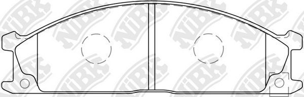 Тормозные колодки NiBK. Артикул PN2344