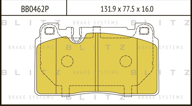 Колодки тормозные AUDI Q5 12- перед. (Blitz). Артикул BB0462P