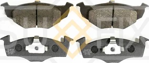 Колодки тормозные дисковые | перед прав/лев | (Sufix). Артикул SX-1552