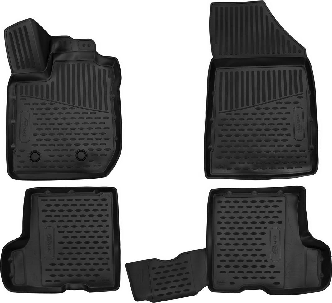 Коврики 3D Format c повышенной износостойкостью (компл. без ящика) для салона Lada Xray 2015-2026. Артикул FORMAT.3D5237210k