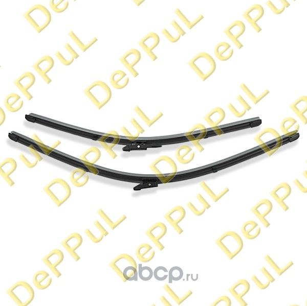 ЩЕТКА СТЕКЛООЧИСТИТЕЛЯ БЕСКАРКАСНАЯ ЛЕВАЯ, ПРАВАЯ (комплект-2шт.) 600мм Х 475мм (Deppul). Артикул DEZ10099