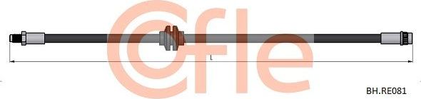 Тормозной шланг Cofle передний для Dacia Dokker I 2012-2026. Артикул 92.BH.RE081