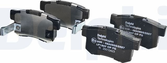 Тормозные колодки Delphi (органический) задние для Haval H6 2013-2026. Артикул LP1507