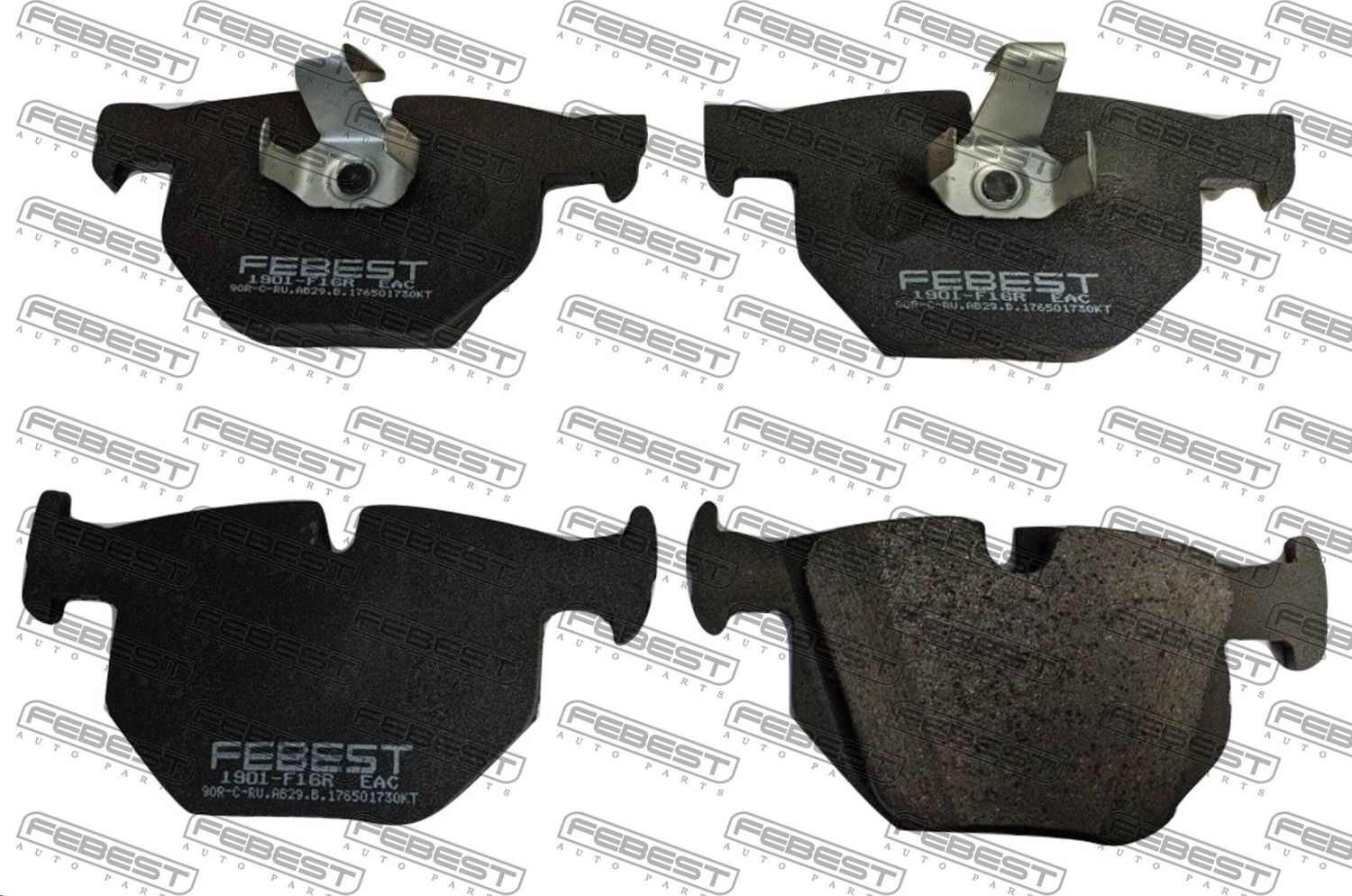 Тормозные колодки Febest. Артикул 1901-F16R