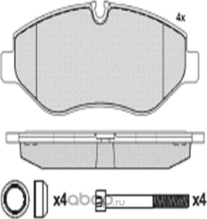 31010062колодки тормозные 29192 перед.   209324,   3035 2.5 03 (Wuhlermann). Артикул 31010062