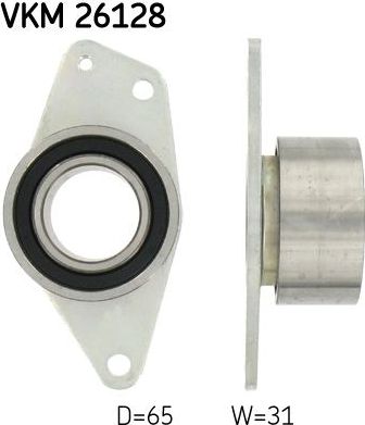 Направляющий (ведущий) ролик ремня ГРМ SKF. Артикул VKM 26128